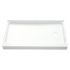 Shower Base 30-in L x 60-in W with Right-Hand Drain in White Shower Base 30-in L x 60-in W with Right-Hand Drain in White