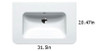 Up 80 Washbasin in White Up 80 Washbasin in White