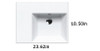 Up 60 Washbasin - Bowl on Right in White