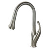 Transolid T3590-LS Pull Out Kitchen Faucet with Single Handle, Luxe Stainless
