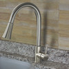 Pull Out Kitchen Faucet with Single Handle, Luxe Stainless