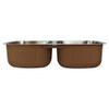 32.375-in x 18.125-in x 8-in 18 Gauge Double Equal Bowls, Undermount Stainless Steel Kitchen Sink