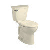 Right Height Round Front 2-Piece Toilet 10 Inch Rough-In 1.6 Gpf, in Bone