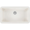 19-in x 33-in Granite 10-in Deep Kitchen Sink, in White