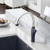 Kitchen Faucet With Pull-Down Spray 1.5 gpm in Anthracite/Stainless