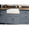 30 in. X 18 in. X 10 in. Super Single Bowl, Farmhouse Fireclay Kitchen Sink, Undermount Installation, In White
