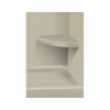 14-in x 14-in Solid Surface Wall-Mount Corner Shower Seat in Peppered Sage