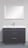35.43 X 1.30 X 24.02 LED-Backlit Contemporary Mirror with Touch Sensor