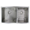 31.5-in x 18.5-in x 10-in 16 Gauge 60/40 Double Bowls, Undermount Stainless Steel Kitchen Sink