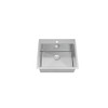 25-in x 22-in x 10-in 16 Gauge Single Bowl, Stainless Steel Kitchen Sink, Micro Edge Dual Mount Installation, with 4 Holes