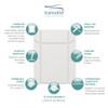 Transolid EWKX483696-39 Expressions 36" X 48" X 96" 6-Piece Shower Wall Trimmable Kit with Extension Kit, In Grey