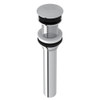Non Slotted Touch Seal Dome Drain with 6-in Tailpiece in Polished Chrome