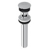 Slotted Touch Seal Dome Drain with 6-in Tailpiece in Polished Chrome