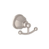 Rohl A6881STN Double Robe Hook in Satin Nickel