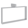Rectangular Towel Holder Ring in Polished Chrome