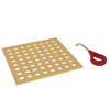 Matrix Decorative Drain Cover in Italian Brass
