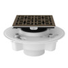 PVC 2-in X 3-in Drain Kit with 3142 Weave Decorative Cover in English Bronze
