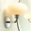 Reversible Wall Sconce in Satin Nickel