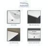 49-in x 22-in Vitreous China Vanity Top with Integrated Sink and 4cc Faucet Holes in White