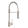 Side Lever Handle Pro Pull-Down Kitchen Faucet In Satin Nickel