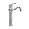 13-1/8" above Counter Single Hole, Single Lever Lavatory Faucet with Porcelain Lever in Polished Nickel 13-1/8" above Counter Single Hole, Single Lever Lavatory Faucet with Porcelain Lever in Polished Nickel