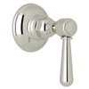 Rohl A2912LMPNTO Trim for Volume Control and 4-Port Dedicated Diverter with Metal Lever in Polished Nickel