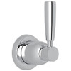 Rohl U.3064LS-APC/TO Trim for Volume Control and 4-Port Dedicated Diverter with Metal Lever in Polished Chrome
