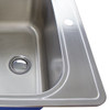 Transolid K-MTSB252212-4 Meridian Stainless Steel 25-in x 22-in x 12-in Laundry/Utility Sink Kit with 4-Hole in Brushed Finish