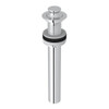 Lift and Turn Drain Non Slotted without Overflow Holes in Polished Chrome
