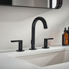 Widespread Faucet with Lever Handles in Matte Black