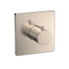 Square Volume Control Valve Shower Trim in Brushed Nickel