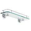 Ginger 1535T-18/PB 18in Glass Shelf in Polished Brass Ginger 1535T-18/PB 18in Glass Shelf in Polished Brass