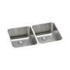 Elkay KF-ELUH311810PD 30.75-in X 18.5-in Stainless Steel Undermount Kitchen Sink Kit