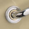Decorative Grab Bar Escutcheon in Polished Chrome Decorative Grab Bar Escutcheon in Polished Chrome