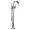 Single Handle Tub Filler with Hand Shower in Chrome