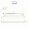 Transolid Linear 60" x 34" Single Threshold Right Hand Concealed End Drain Shower Base In Grey