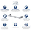 12-inch Grab Bar, In Brushed Stainless