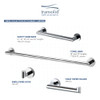 12-inch Grab Bar, In Polished Chrome
