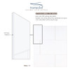 36-In X 36-In X 72-In 3-Piece Shower Wall Trimmable Kit, In White