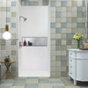 36-In X 48-In X 72-In 3-Piece Shower Wall Trimmable Kit, In White
