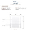 36-In X 48-In X 72-In 3-Piece Shower Wall Trimmable Kit, In White