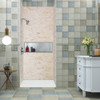36-In X 48-In X 96-In 3-Piece Shower Wall Trimmable Kit, In Biscotti Marble