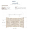 36-In X 60-In X 60-In 3-Piece Tub Wall Kit, In Sand Creme