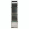 58.5-in Storage Pod, In Stainless Steel/Bianca