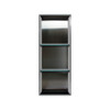 Transolid STV3414-BS01B 34.5-in Storage Pod, In Stainless Steel/White