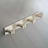 Four Hook Robe Hook in Satin Nickel Four Hook Robe Hook in Satin Nickel