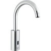 Single Hole Electronic Gooseneck Bathroom Faucet in Chrome