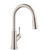 Hansgrohe 04793800 Joleena HighArc Kitchen Faucet, 2-Spray Pull-Down, 1.75 GPM in Steel Optic