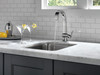 Delta 1993LF Pivotal Single Handle Lever Bar Faucet in Chrome