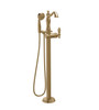Delta T4797-CZFL-LHP Cassidy Single Handle Floor Mount Tub Filler Trim with Hand Shower Less Handle in Champagne Bronze